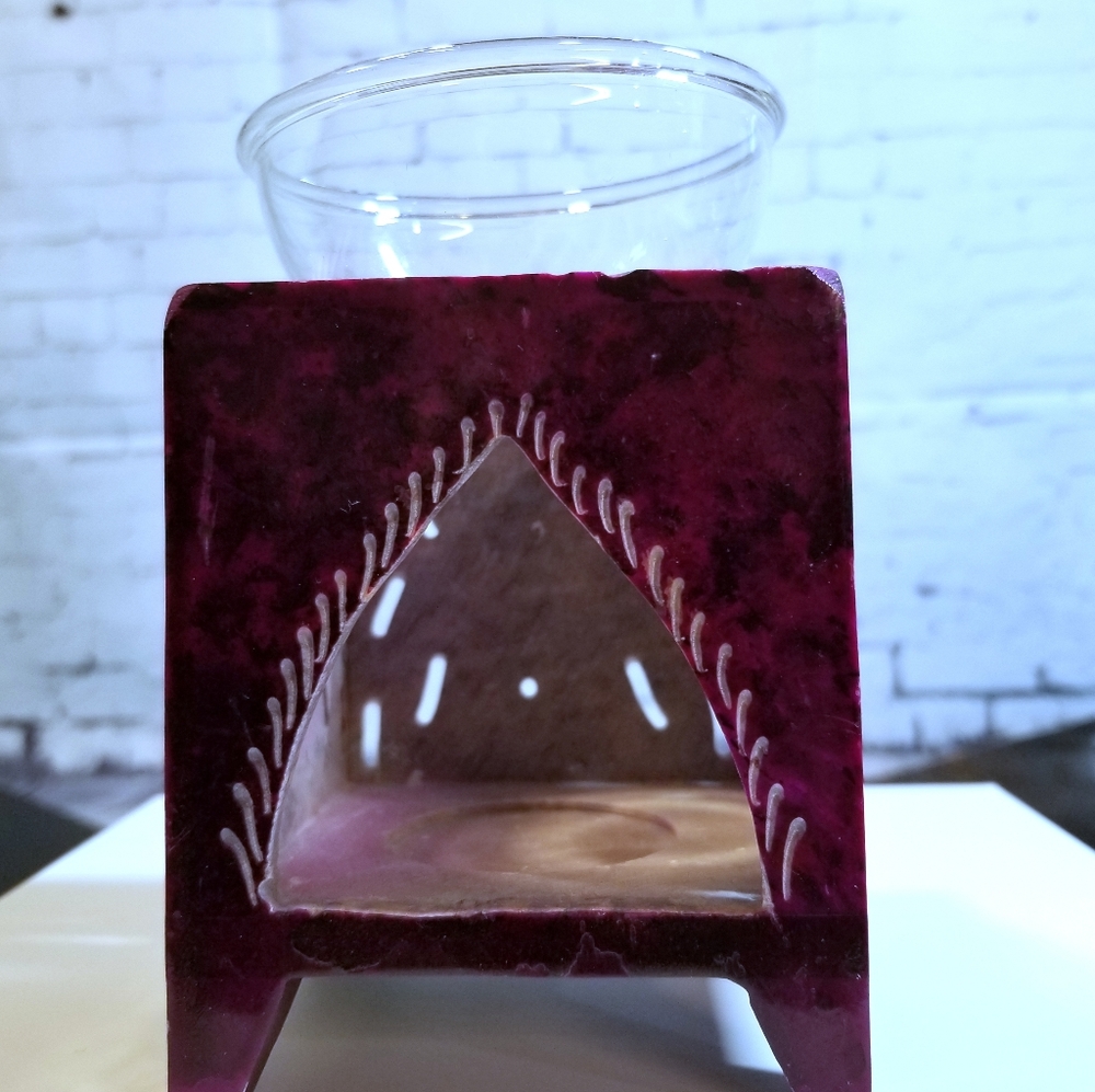 Ganesha Soapstone Aroma Oil Lamp - Picture 2 of 4